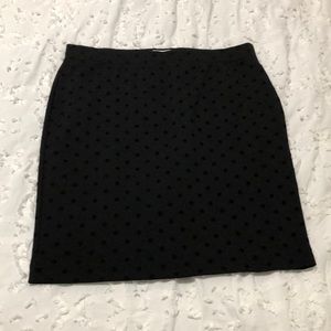 Black Polka dotted skirt